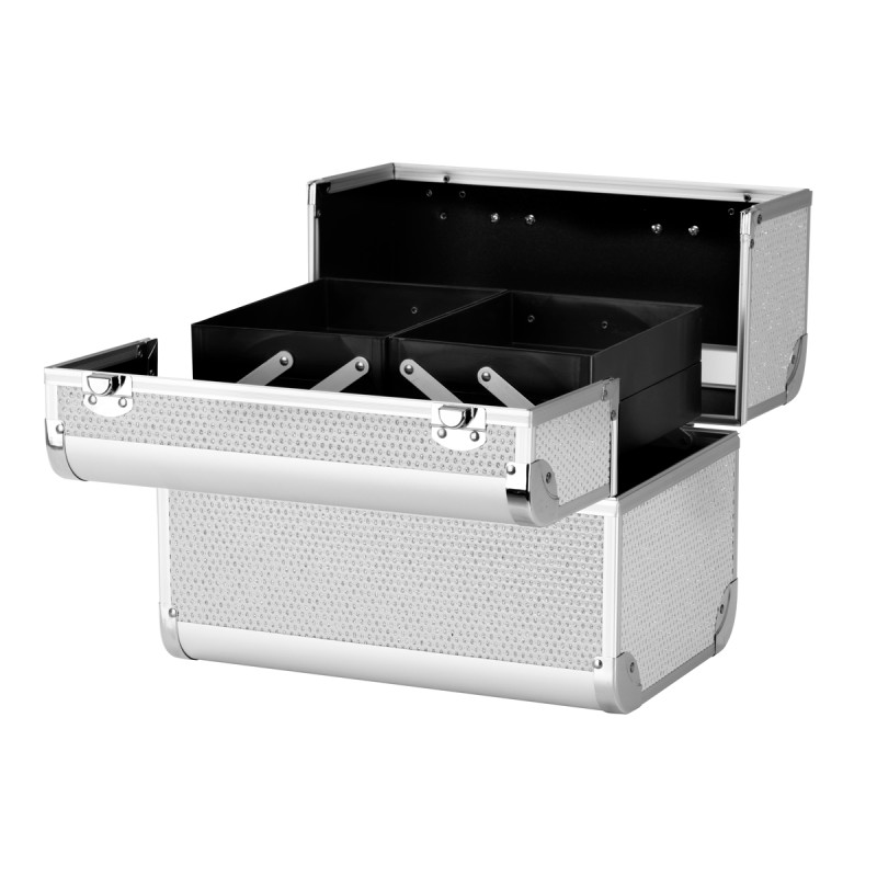 Kozmetický kufrík SC 44 strieborný 2