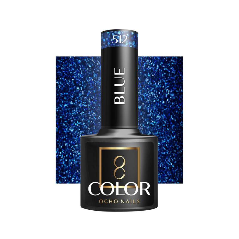 OCHO NAILS HYBRIDNÝ LAK NA NECHTY blue 512 -5 g