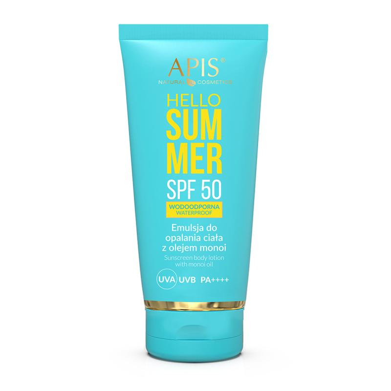 Apis hello summer spf 50 opalovací emulze s monoi olejem 200 ml