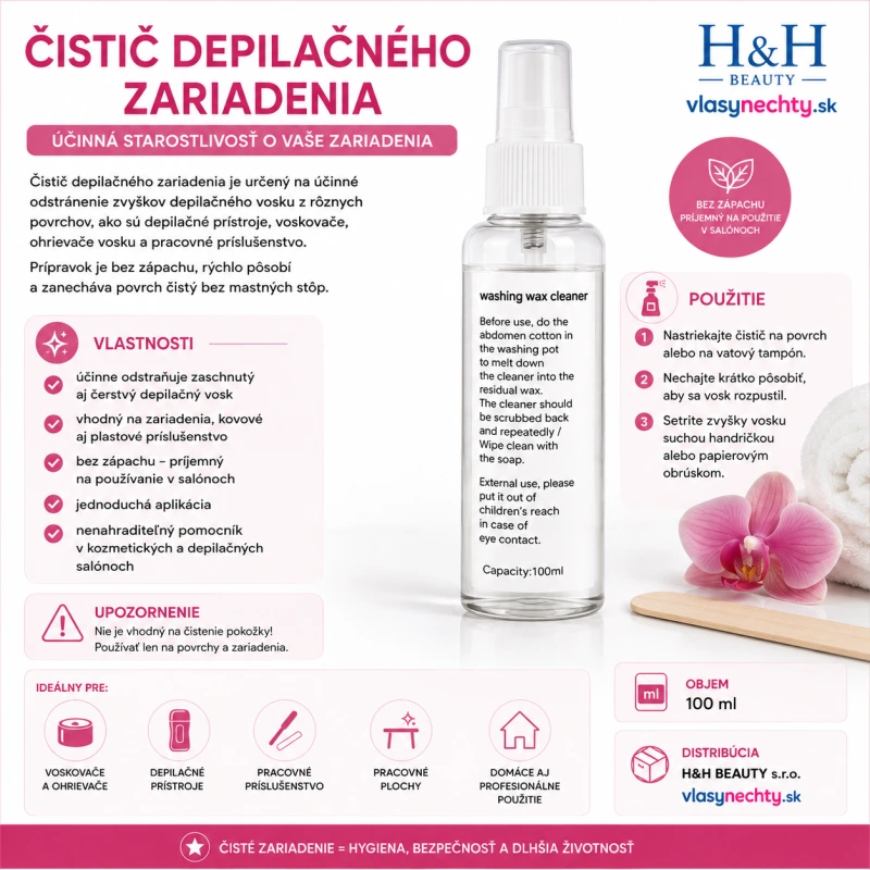 ČISTIČ DEPILAČNÉHO ZARIADENIA