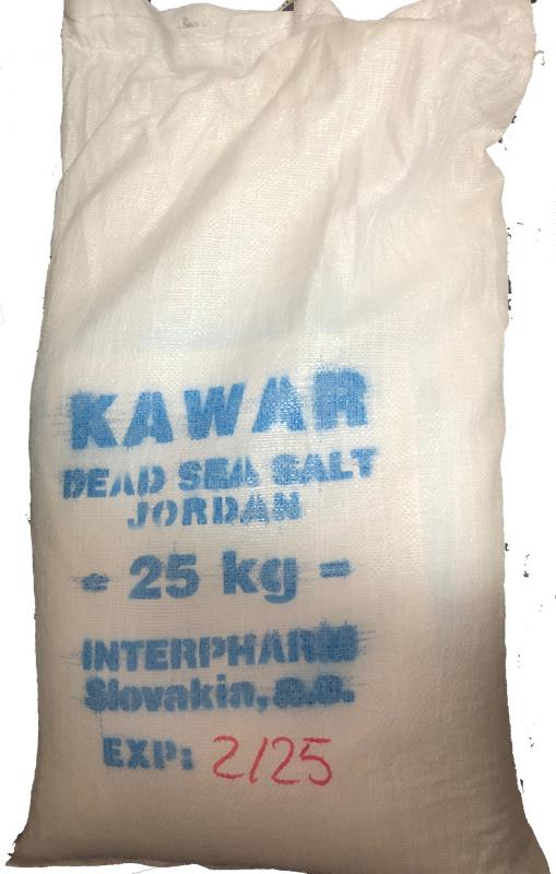 Kawar Kúpeľová soľ z Mŕtveho mora 25kg- vo vreci