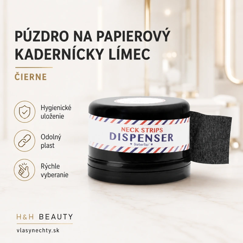 PÚZDRO NA PAPIEROVÝ KADERNÍCKY LÍMEC - ČIERNE