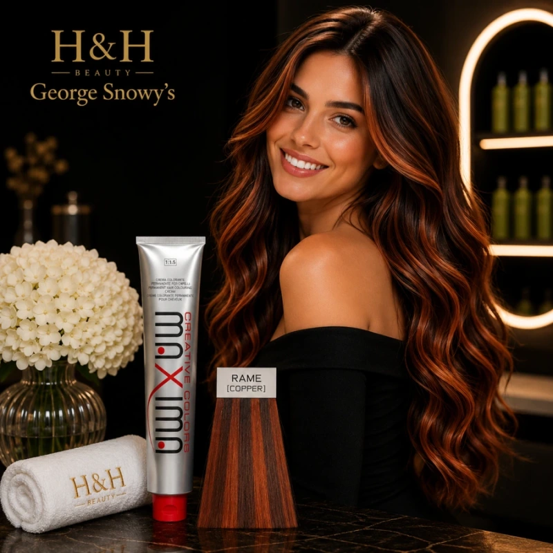 MAXIMA Farebný melír HAIR COLOR RAME – medená 100 ml 2