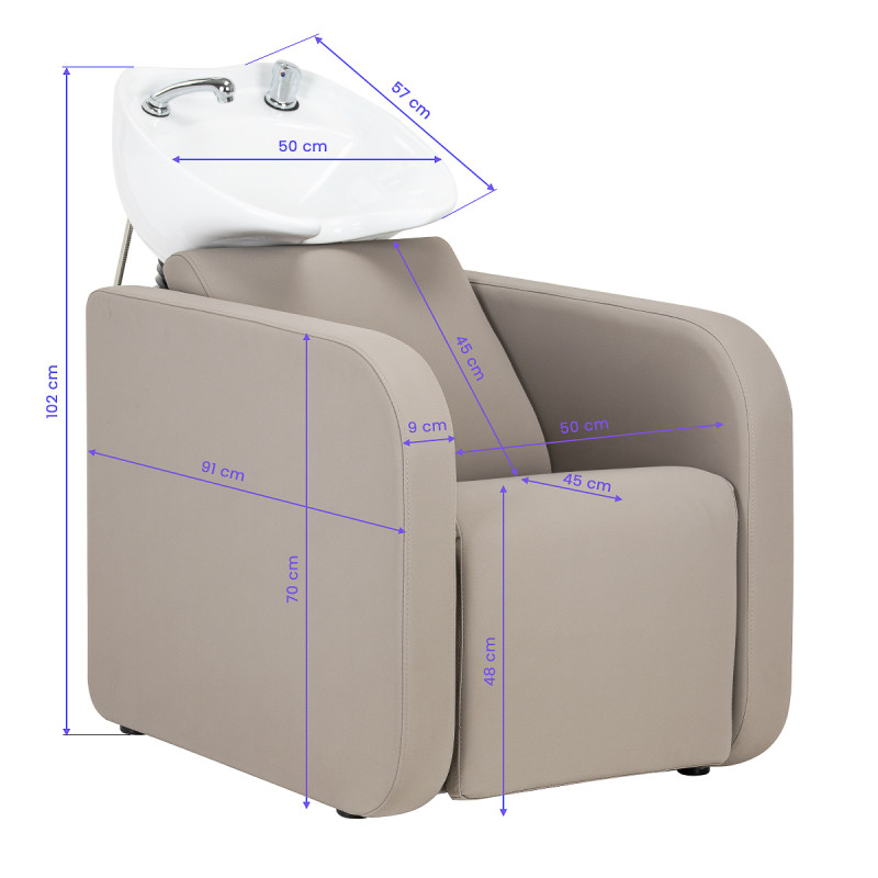 Gabbiano Sylvia Kadernícky umyvací box bežový 13