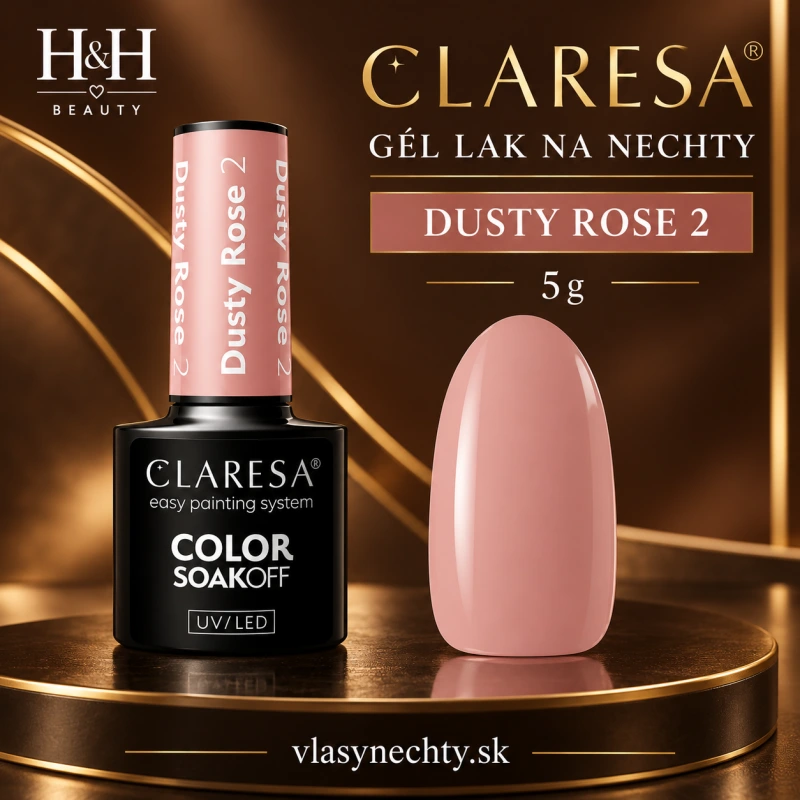 CLARESA GÉL LAK NA NECHTY DUSTY ROSE 2 5G