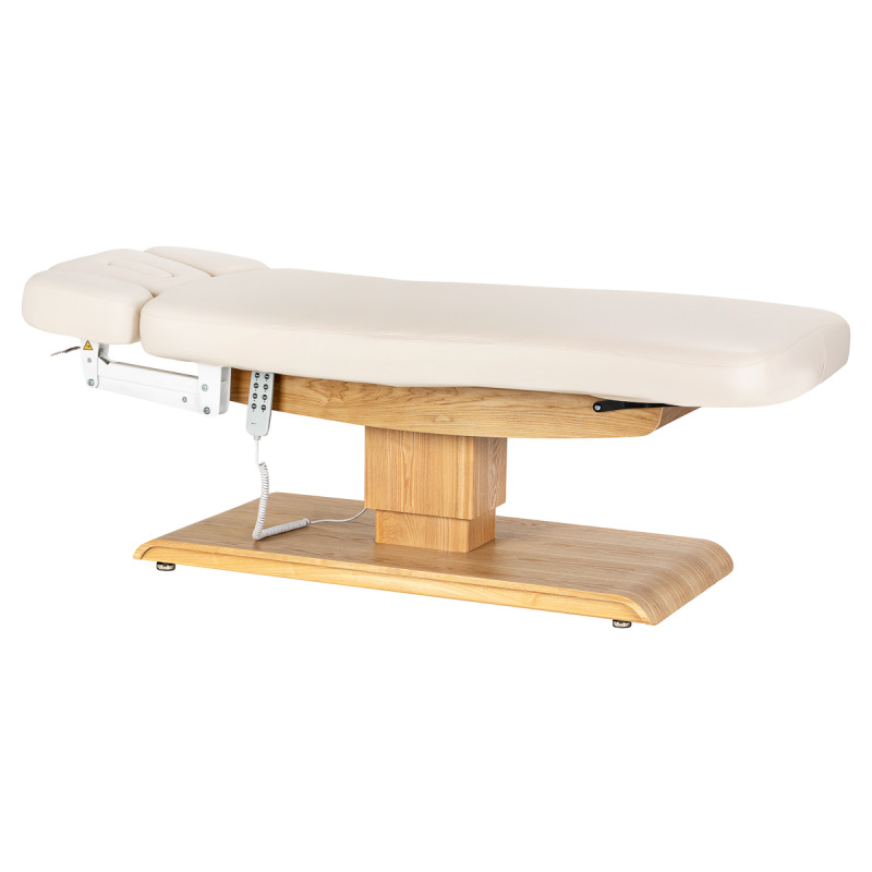 Leżanka SPA Sillon Relax kremowa z jasnobrązową podstawą 3