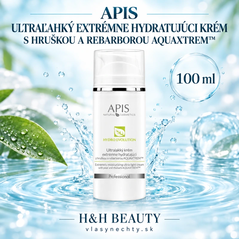 APIS ULTRAĽAHKÝ EXTRÉMNE HYDRATUJÚCI KRÉM S HRUŠKOU A REBARBOROU AQUAXTREM 100ml