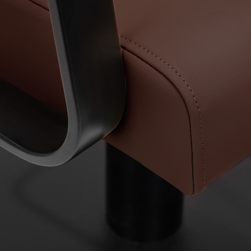 Kadernícke kreslo Gabbiano Porto čierno-čokoláda 5