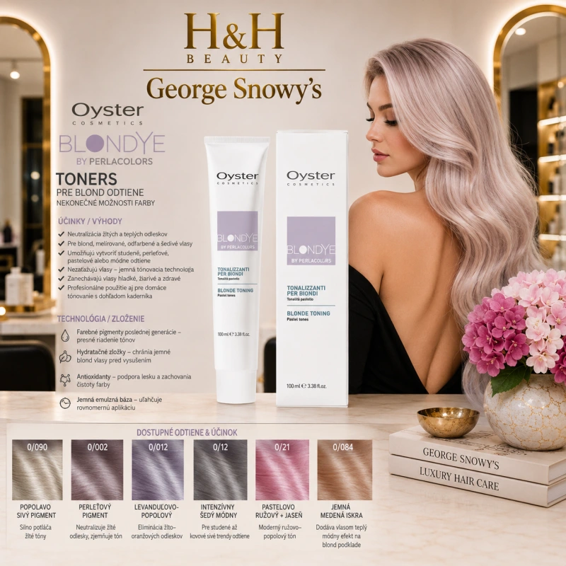 OYSTER Tónovač pre blond vlasy OYSTER Blondye 100 ml