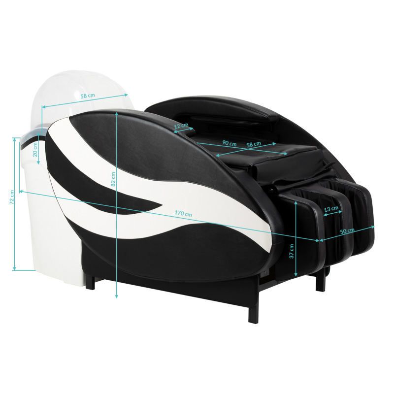 Myjnia fryzjerska z leżanką i masażem Head Spa Gabbiano Sea 501 19