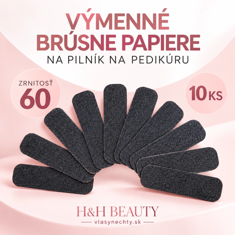 VÝMENNÉ BRÚSNE PAPIERE NA PILNÍK NA PEDIKÚRU 60 10 ks