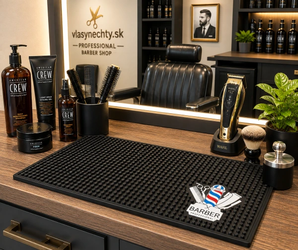PROTIŠMYKOVÁ PODLOŽKA BARBER NA BARBERSKE POMÔCKY - STREDNÁ 34 x 23,5 cm