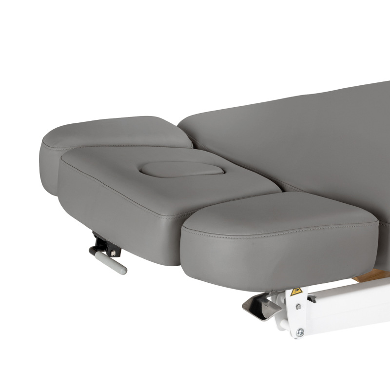 KOZMETICKÉ SPA LEHÁTKO Sillon Relax SPA, sivé s svetlo hnedou základňou 12