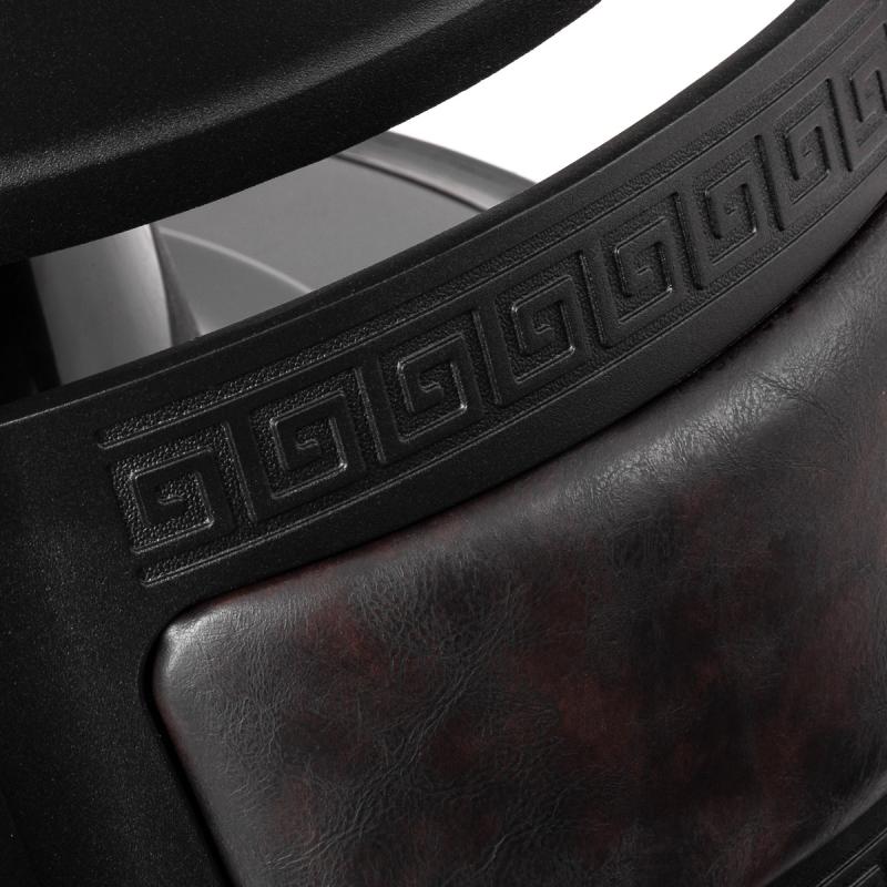 BARBERSKE KRESLO GABBIANO President HNEDÉ 9