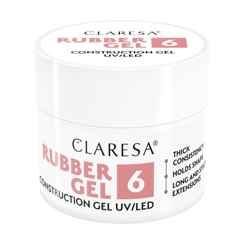 CLARESA STAVEBNÝ GÉL NA NECHTY Rubber gel 6 45g