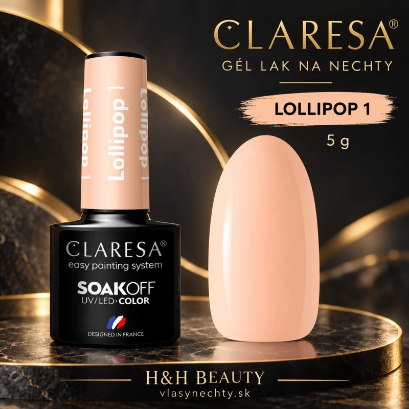 CLARESA GÉL LAK NA NECHTY LOLLIPOP 1 - 5g