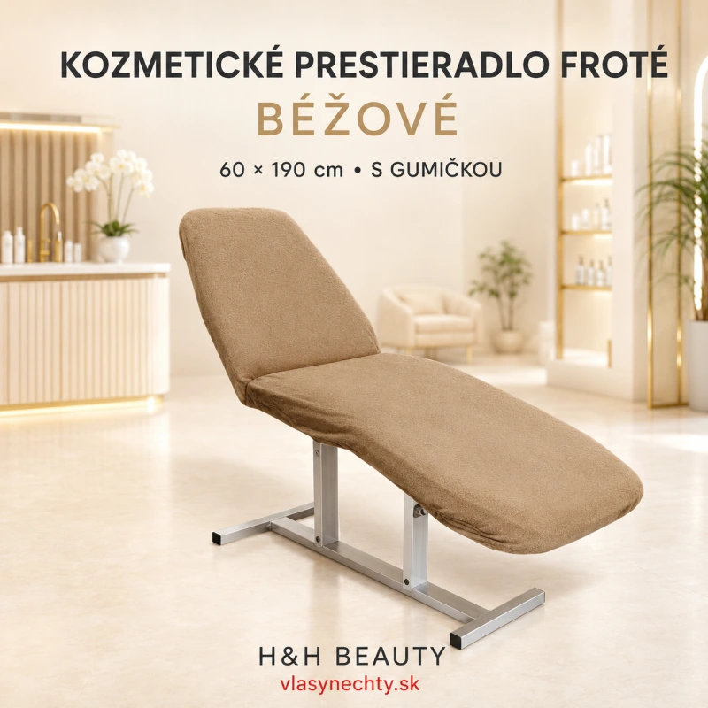 KOZMETICKÉ PRESTIERADLO FROTÉ BÉŽOVÉ nr 25