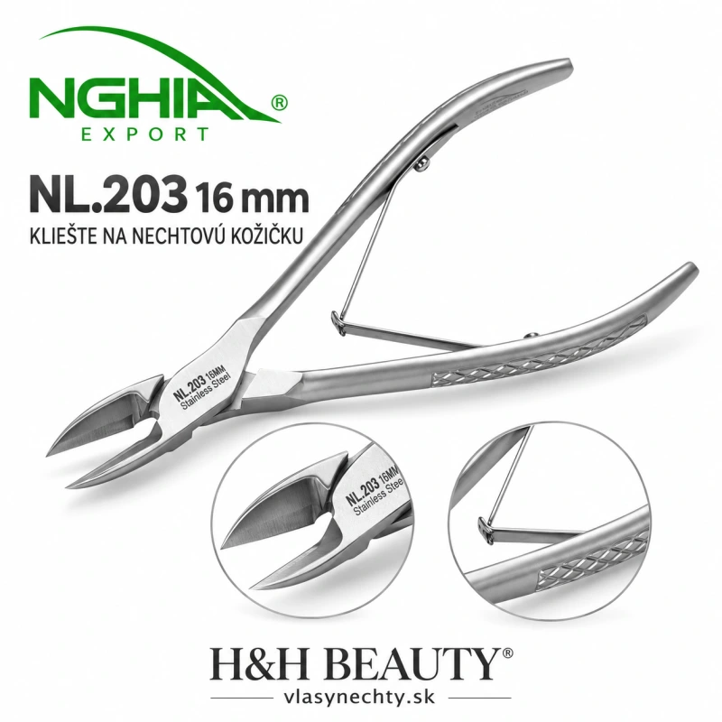 NGHIA EXPORT KLIEŠTE NA NECHTOVÚ KOŽIČKU NL.203 16MM