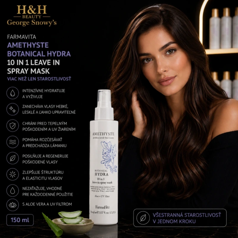 Farmavita AMETHYSTE BOTANICAL HYDRA 10 in 1 Leave in Spray Mask 150ml 2
