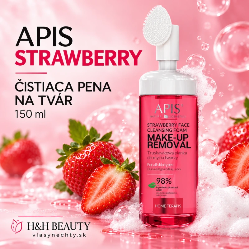 Čistiaca pena na tvár Apis Strawberry 150 ml