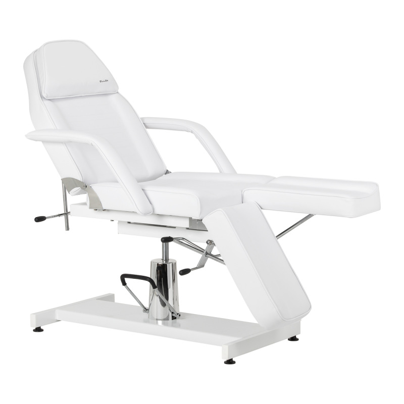 Hydraulické kozmetické kreslo na pedikúru Sillon 210 s kolískom a deliteľnou opierkou na n 1