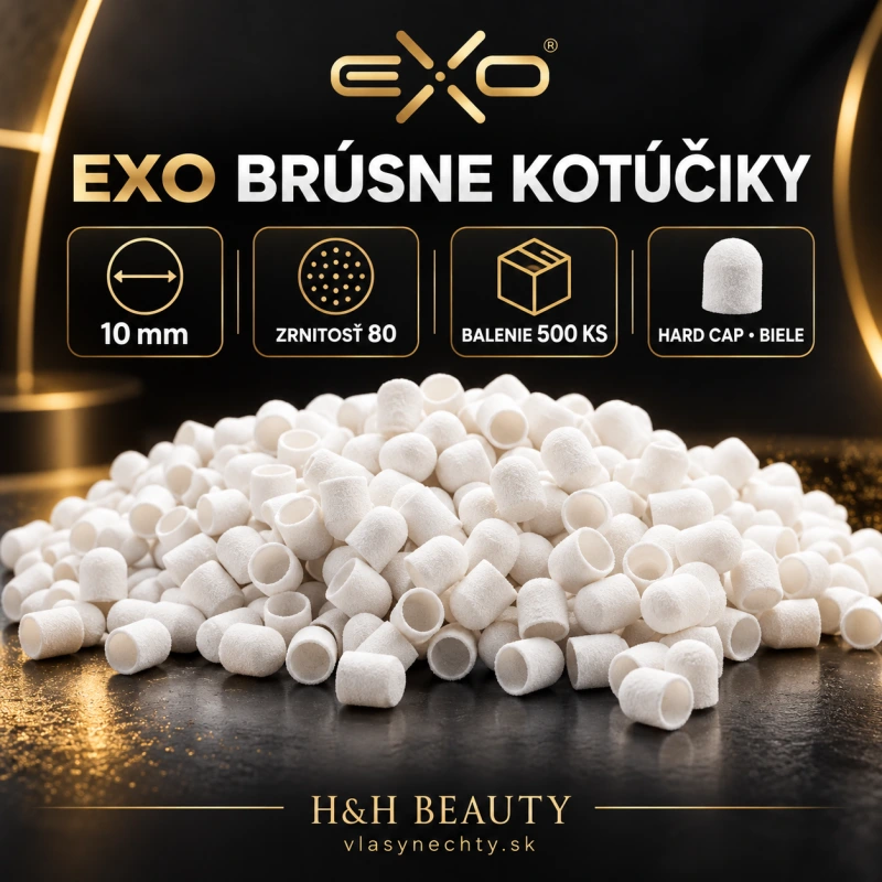 EXO BRÚSNE KOTÚČIKY 10mm/80 500 KS. HARD CAP BIELE