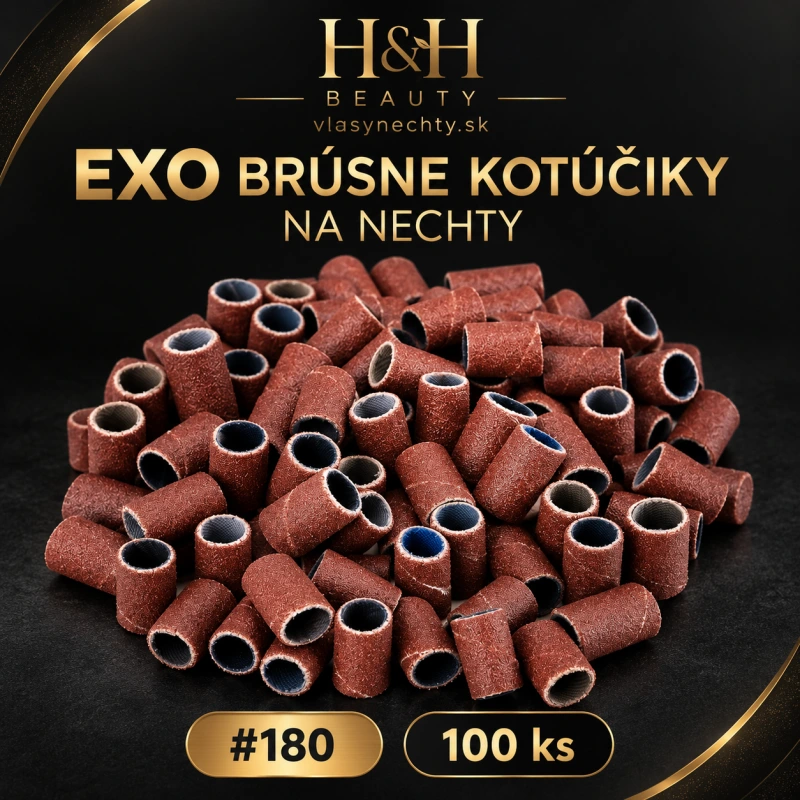 EXO brúsne kotúčiky na nechty #180, 100 ks