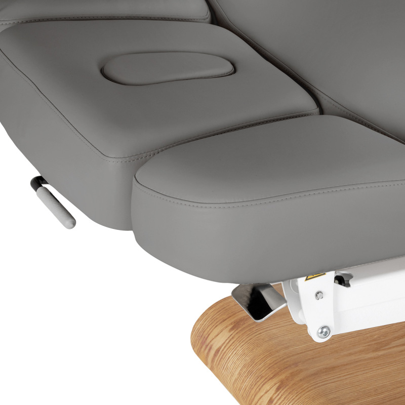 KOZMETICKÉ SPA LEHÁTKO Sillon Relax SPA, sivé s svetlo hnedou základňou 8