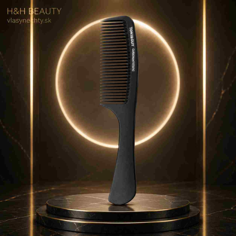 KADERNÍCKY HREBEŇ NA VLASY TONI&GUY CARBON ANTISTATIC 06819