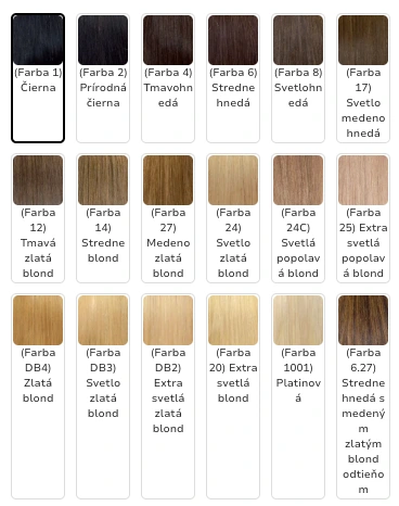 Keratínové príčesky z prírodných vlasov 50 cm – My Hair Barcelona 51 farieb 3