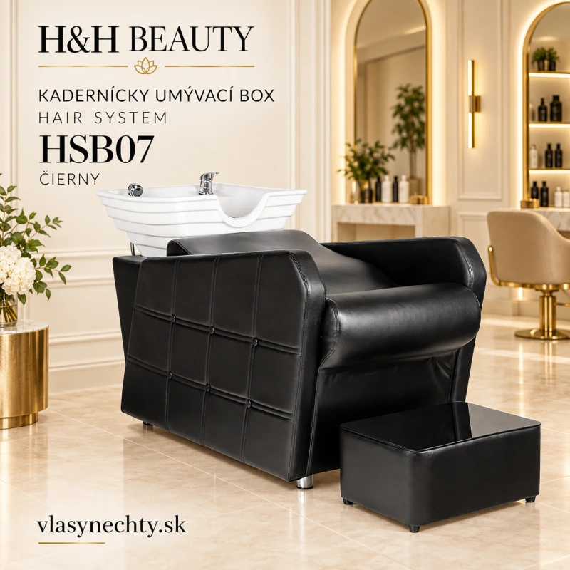 KADERNÍCKY UMÝVACÍ BOX HAIR SYSTEM HSB07 ČIERNÝ