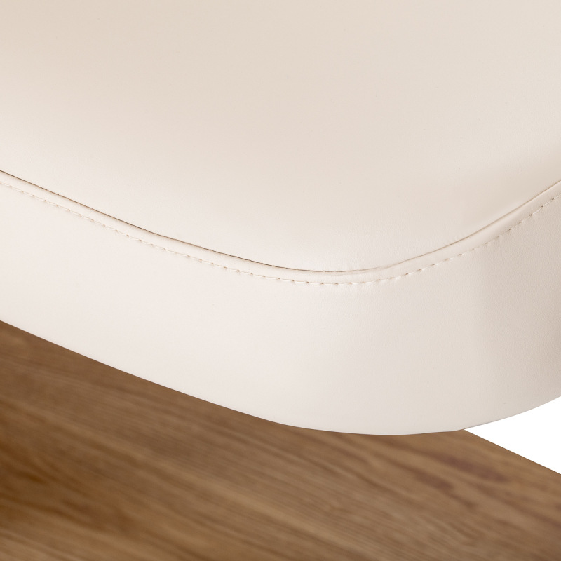 Leżanka SPA Sillon Relax kremowa z jasnobrązową podstawą 9