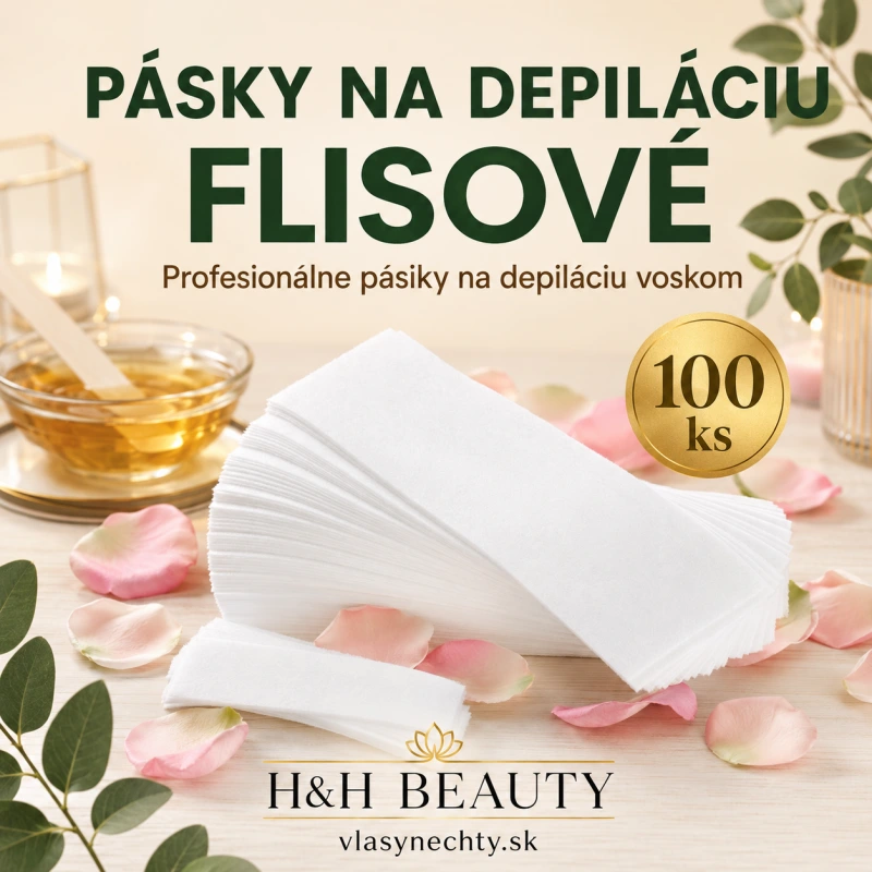 PÁSKY NA DEPILÁCIU 100 KS / Rozmer pásu: 7 × 21 cm/