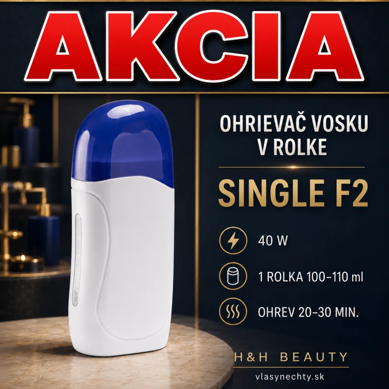 OHRIEVAČ DEPILAČNÉHO VOSKU V ROLKE SINGLE F2 40W BIELA