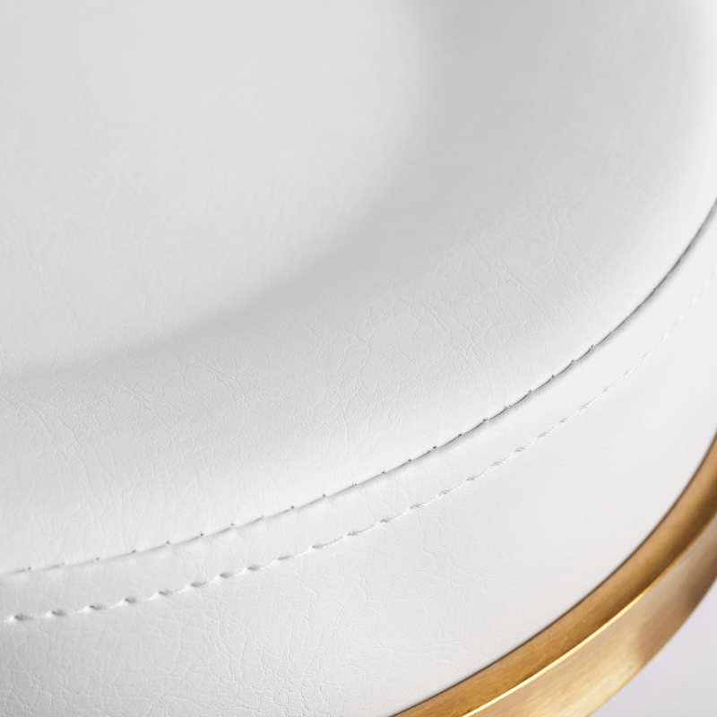 Taboret kosmetyczny H5 złoto biały 4