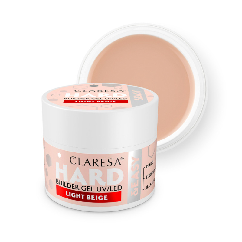 CLARESA HARD&EASY BUILDER GEL LIGHT BEIGE 12g 5