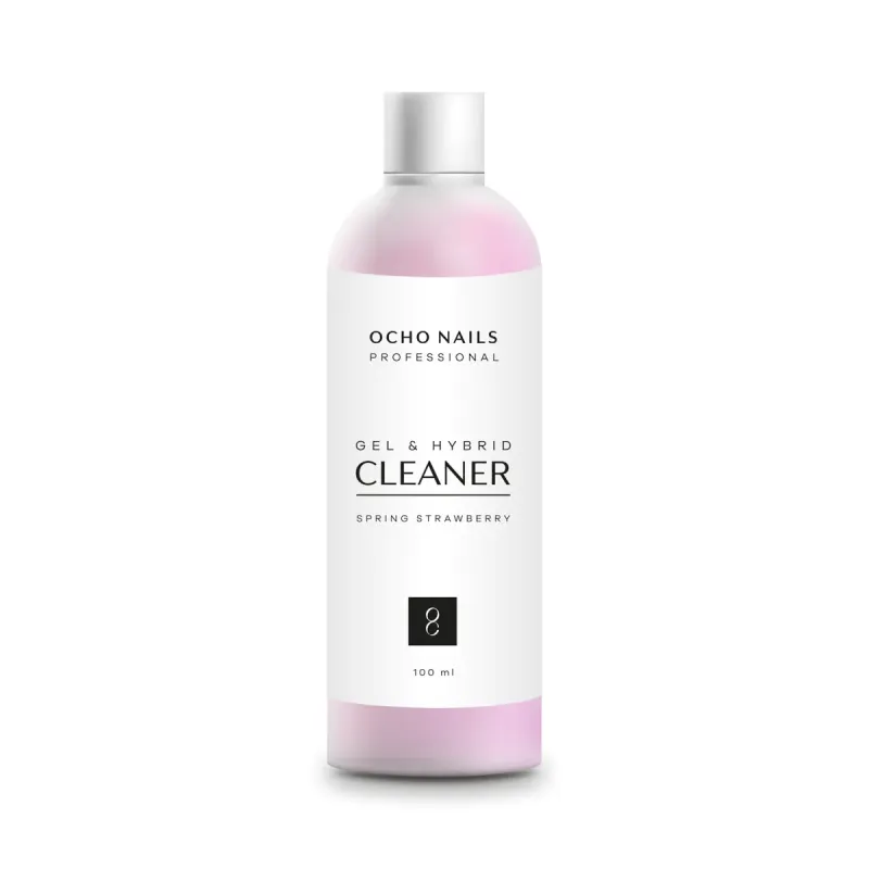 OCHO NAILS CLEANER NA ČISTENIE UV GÉLU NA NECHTY JAHODOVÝ 100ML