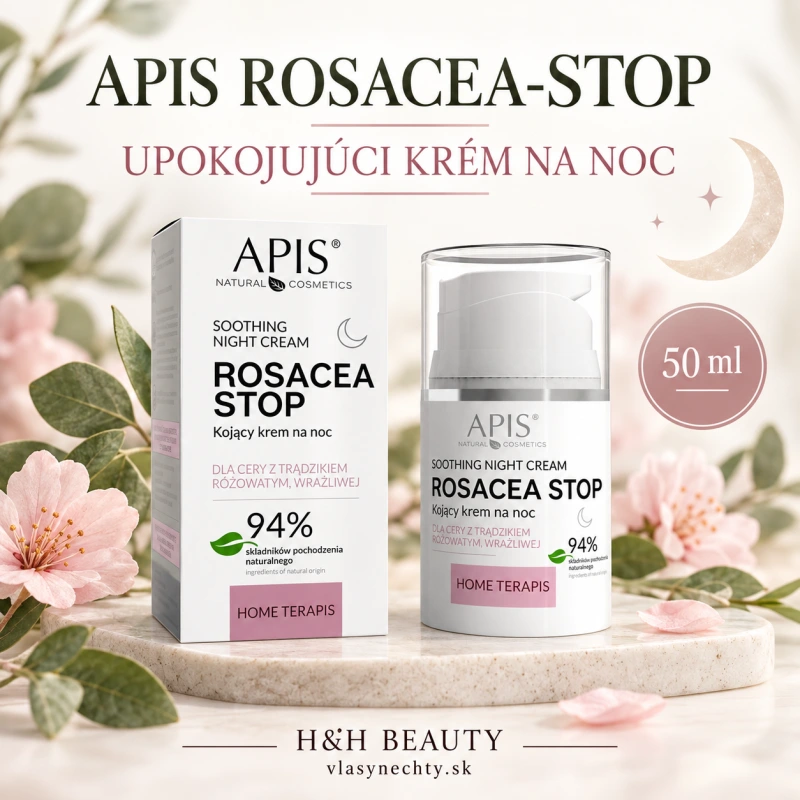 APIS ROSACEA - STOP HOME TERAPIS UPOKOJUJÚCI KRÉM NA NOC 50 ML