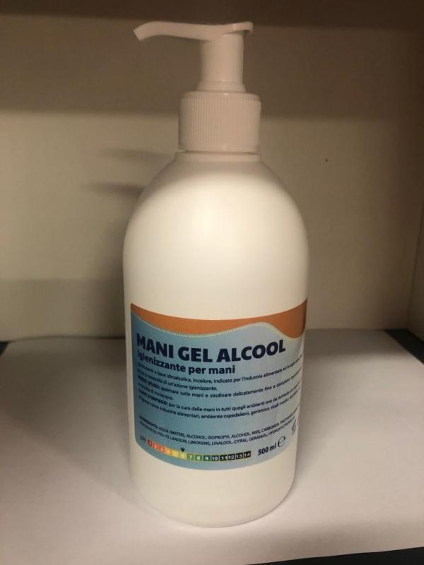 MANI GEL  - Antibakteriálny gel na ruky na alkoholovej báze / 60 % alkoholu / 500ml