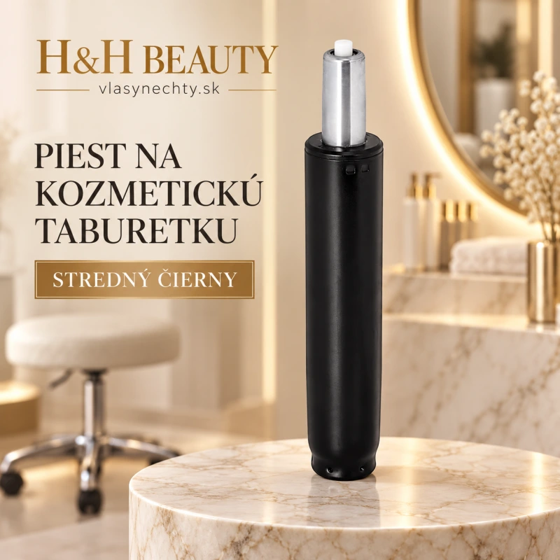 PIEST NA KOZMETICKÚ TABURETKU -– stredný čierny - +/- 13 centimetrov