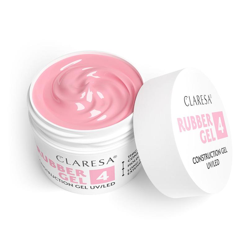 CLARESA STAVEBNÝ GÉL NA NECHTY Rubber gel 4 90g