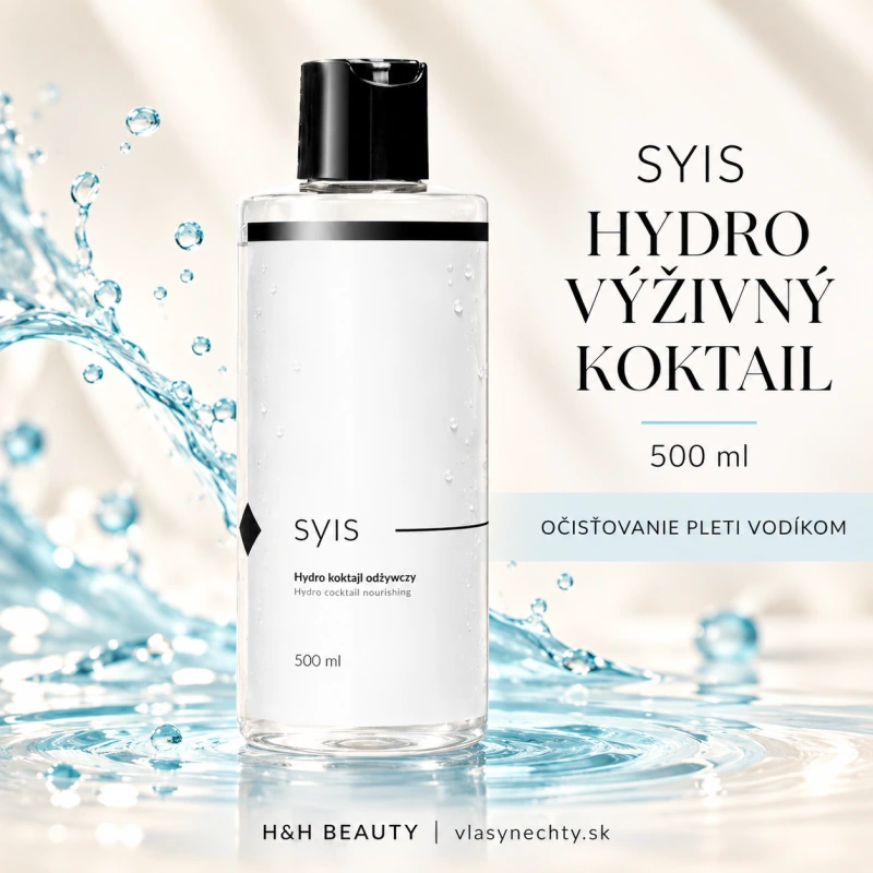 SYIS Hydro výživný koktail 500 ml – Očisťovanie pleti vodíkom