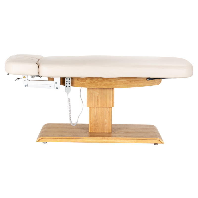 Leżanka SPA Sillon Relax kremowa z jasnobrązową podstawą 5