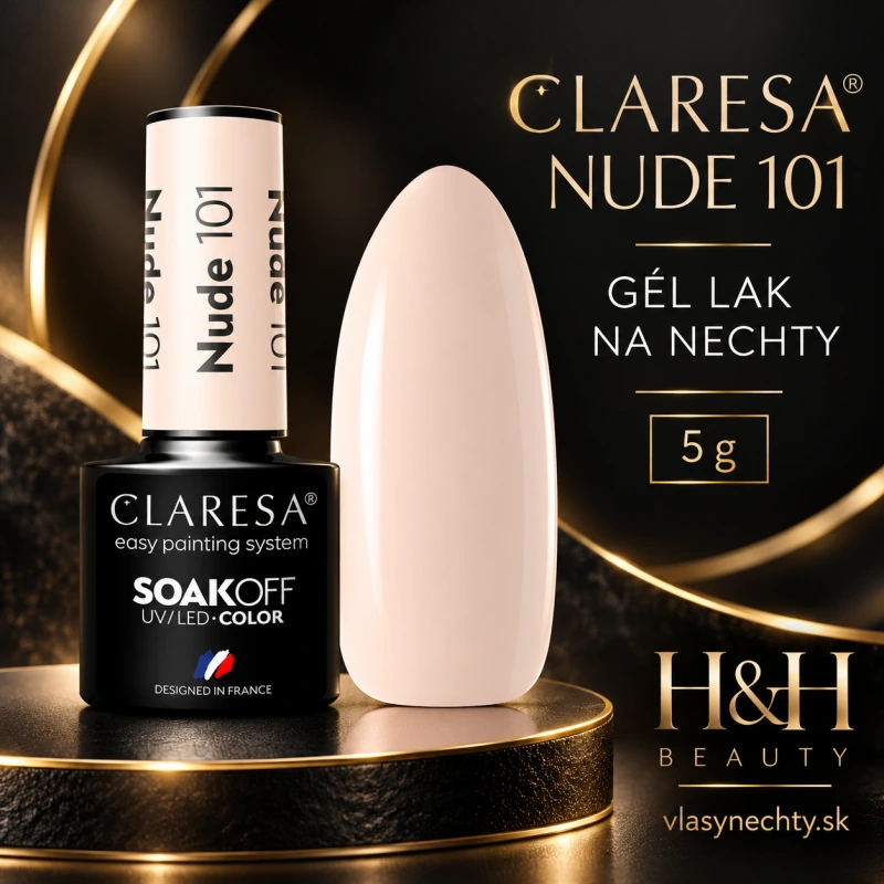 CLARESA GÉL LAK NA NECHTY NUDE 101 - 5g