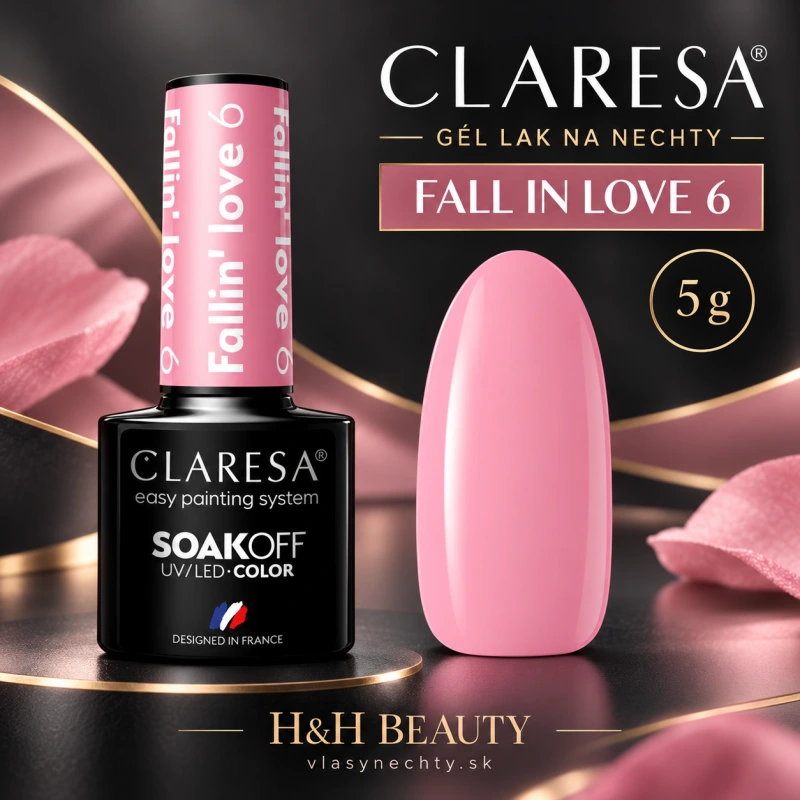 CLARESA GÉL LAK NA NECHTY FALLIN"LOVE 6 - 5 g