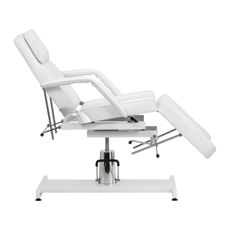 Hydraulické kozmetické kreslo na pedikúru Sillon 210 s kolískom a deliteľnou opierkou na n 5