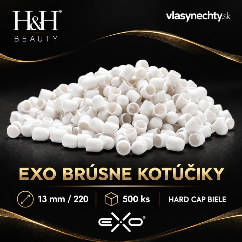 EXO BRÚSNE KOTÚČIKY 13mm/220 500 KS. HARD CAP BIELE