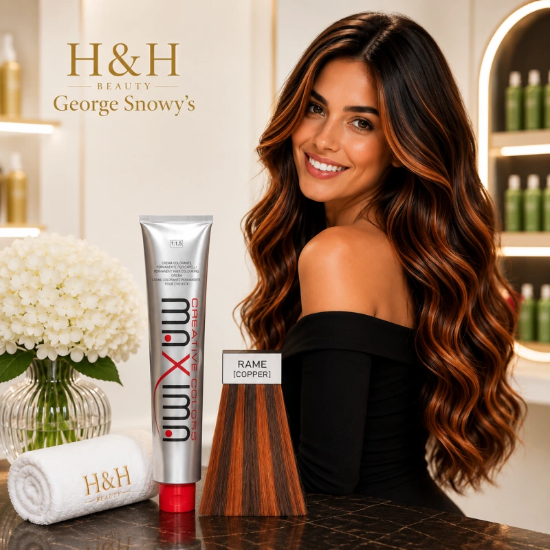 MAXIMA Farebný melír HAIR COLOR RAME – medená 100 ml 3