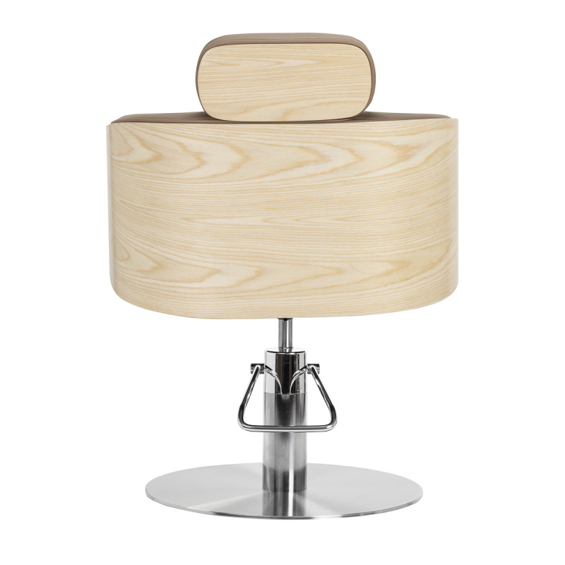 Kadernícke kreslo Gabbiano Wratislavia béžová chrómová základňa 2