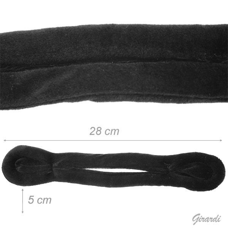Girardi účesové výplne 28 Cm X 5 Cm, farba čierna 1